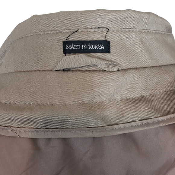 Beige Double Breasted Trench Coat 42 - Picture 11 of 14